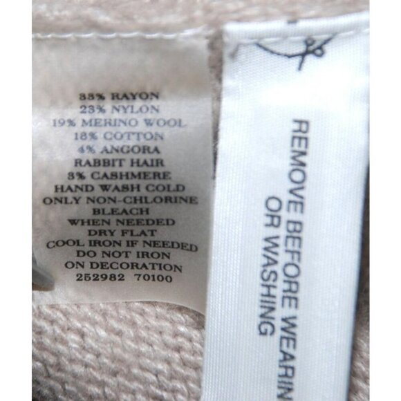 Ann Taylor Ladies Brown Snap Button Front Sequin Sweater Size M Stretch Career - Picture 9 of 9